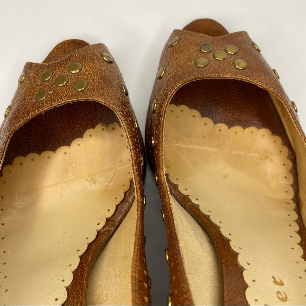 Bettye muller block heel peep toe stud heels - Picture 8 of 9